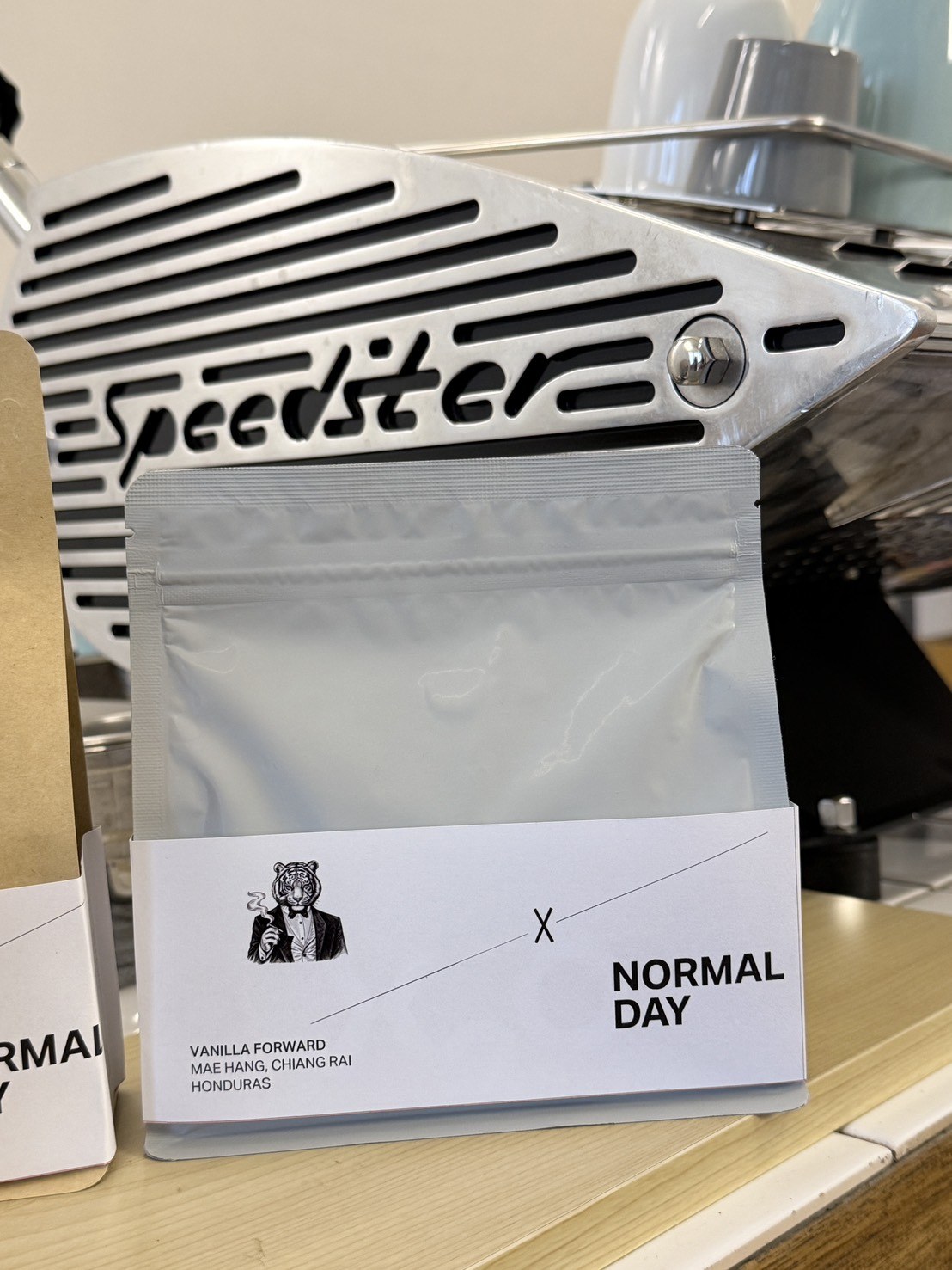 Partner coffee pack with Normal Day co-branding
